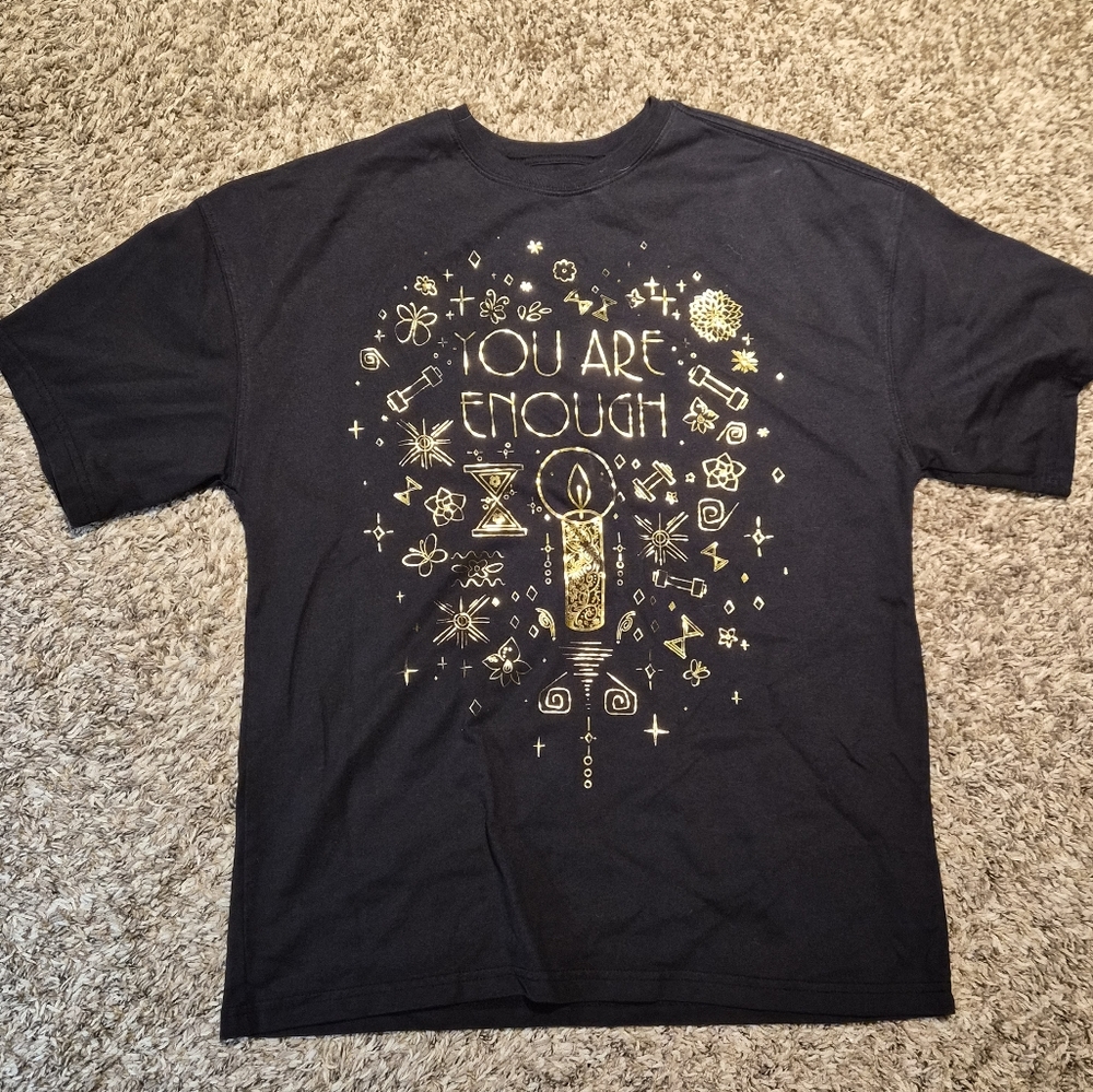 Disney Wish Gold You Are Enough Tshirt M Medium New